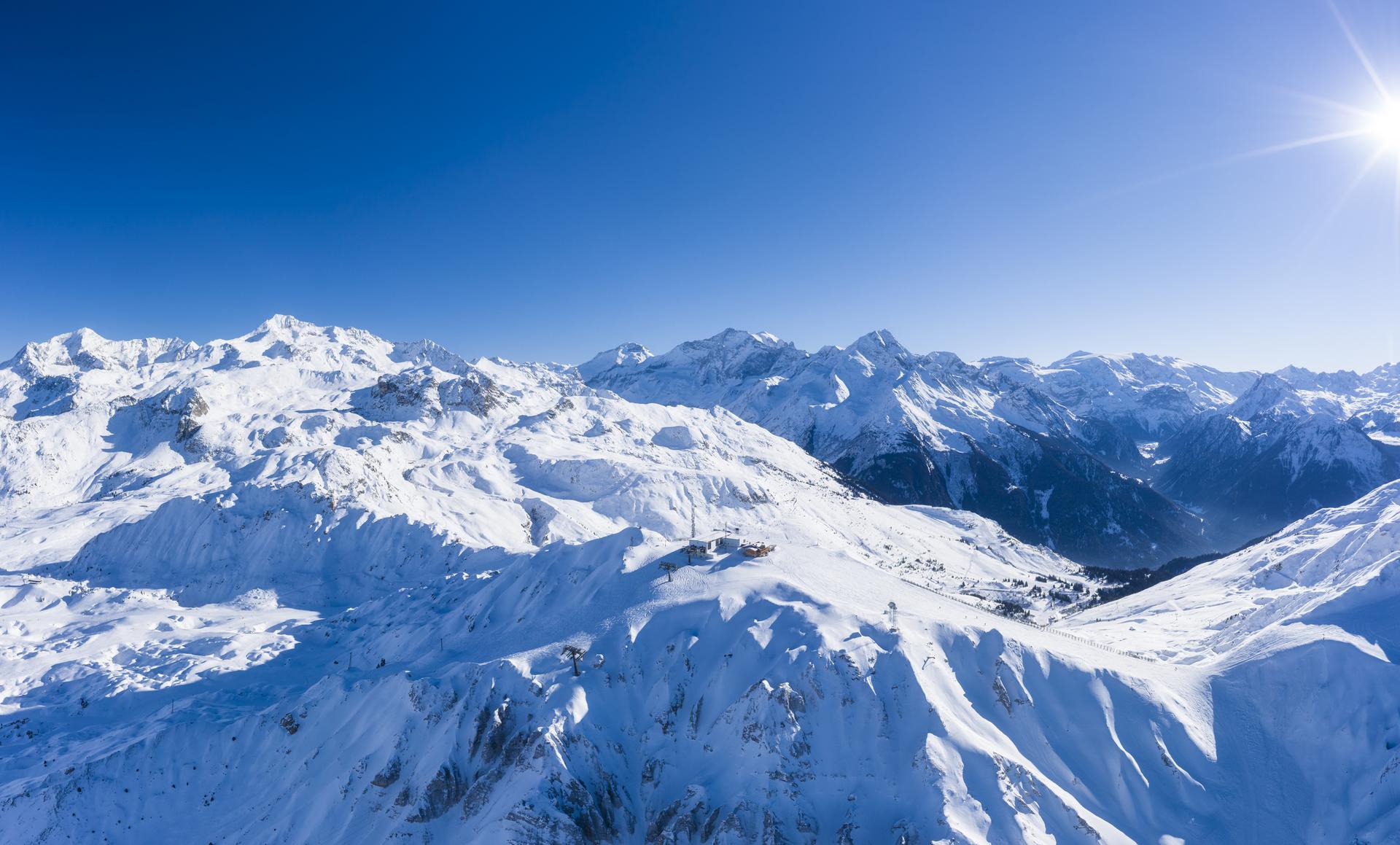 Mountains with snow